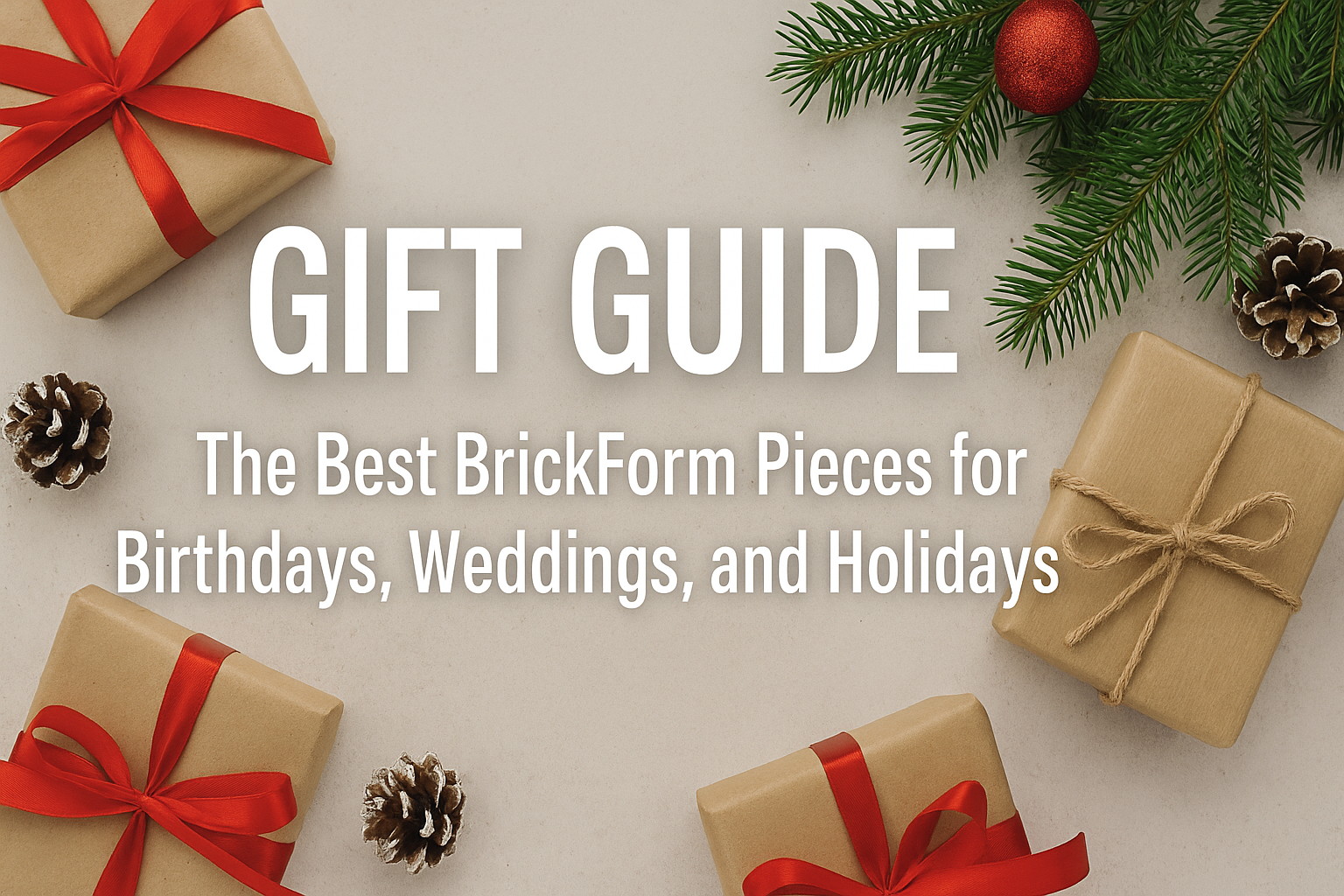 Gift Guide: The Best BrickForm Pieces for Birthdays, Weddings, and Holidays