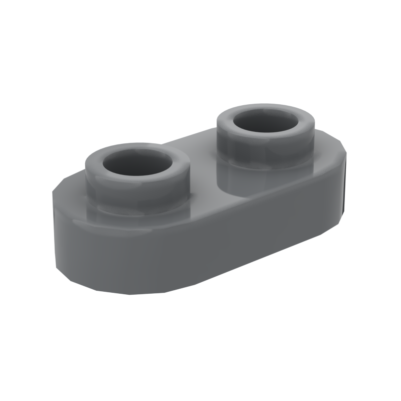 1×2 Rounded Plate w/ Open Stud – Pack of 10 – LEGO® Compatible – Choose Color
