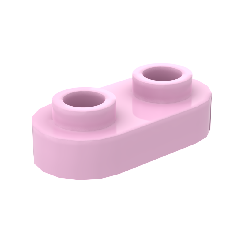 1×2 Rounded Plate w/ Open Stud – Pack of 10 – LEGO® Compatible – Choose Color