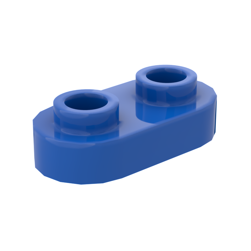 1×2 Rounded Plate w/ Open Stud – Pack of 10 – LEGO® Compatible – Choose Color