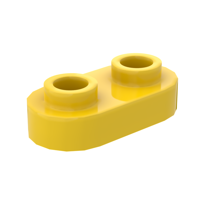 1×2 Rounded Plate w/ Open Stud – Pack of 10 – LEGO® Compatible – Choose Color