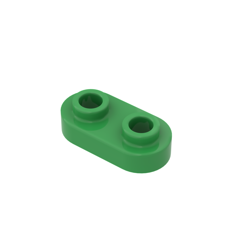 1×2 Rounded Plate w/ Open Stud – Pack of 10 – LEGO® Compatible – Choose Color