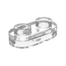 1×2 Rounded Plate w/ Open Stud – Pack of 10 – LEGO® Compatible – Choose Color