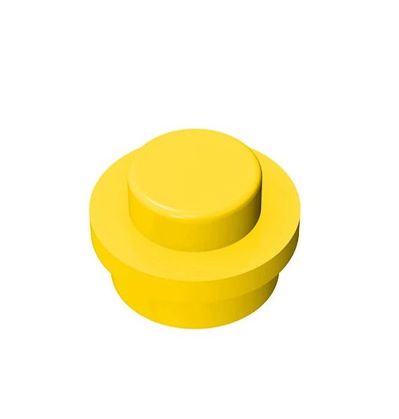 Yellow 4073 1x1 Round Plate Brick – Choose Quantity – LEGO® Compatible Bulk Lot