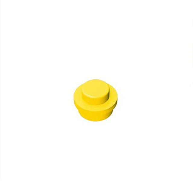 Yellow 4073 1x1 Round Plate Brick – Choose Quantity – LEGO® Compatible Bulk Lot