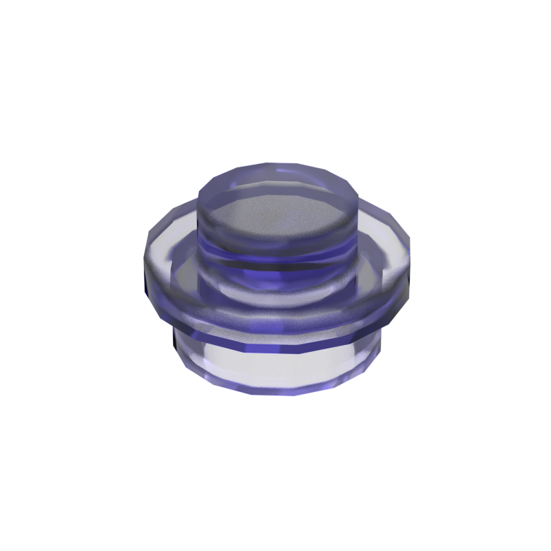 Transparent Purple 4073 1x1 Round Plate Brick – Choose Quantity – LEGO® Compatible Bulk Lot