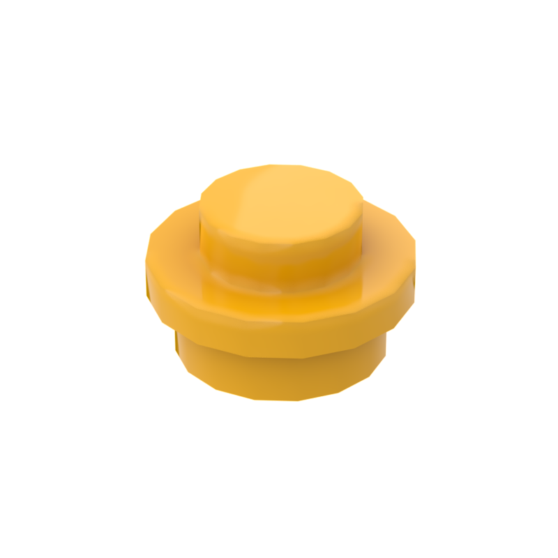 Bright Light Orange 4073 1x1 Round Plate Brick – Choose Quantity – LEGO® Compatible Bulk Lot