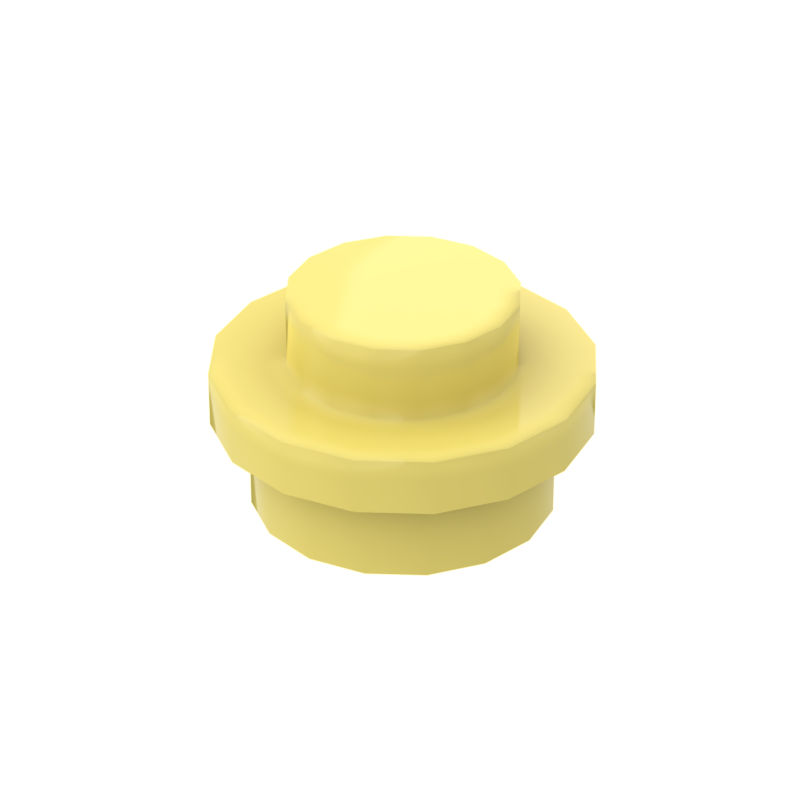 Cool Yellow 4073 1x1 Round Plate Brick – Choose Quantity – LEGO® Compatible Bulk Lot