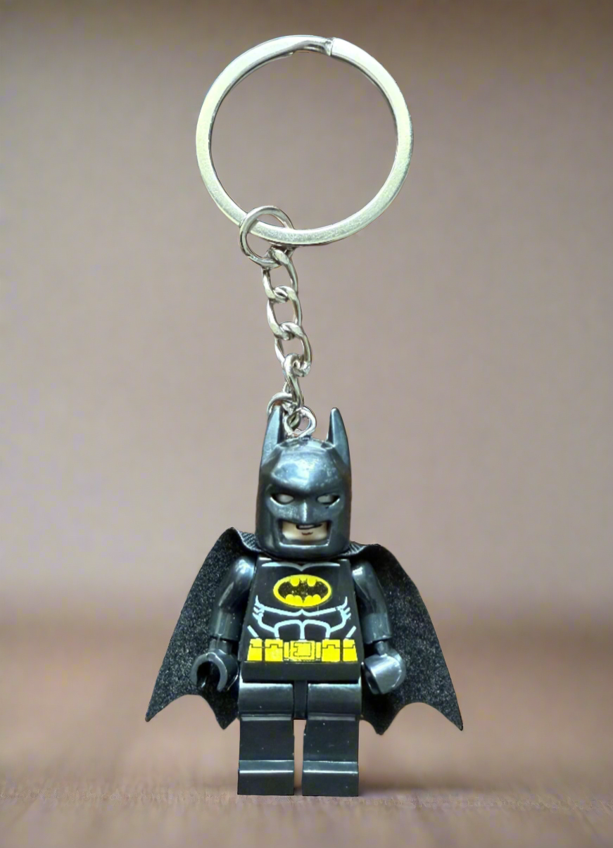 Batman Minifigure Custom Keychain