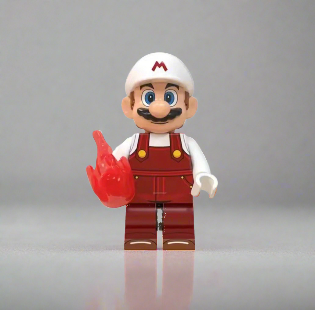 Fireball Mario Minifigure - Super Mario