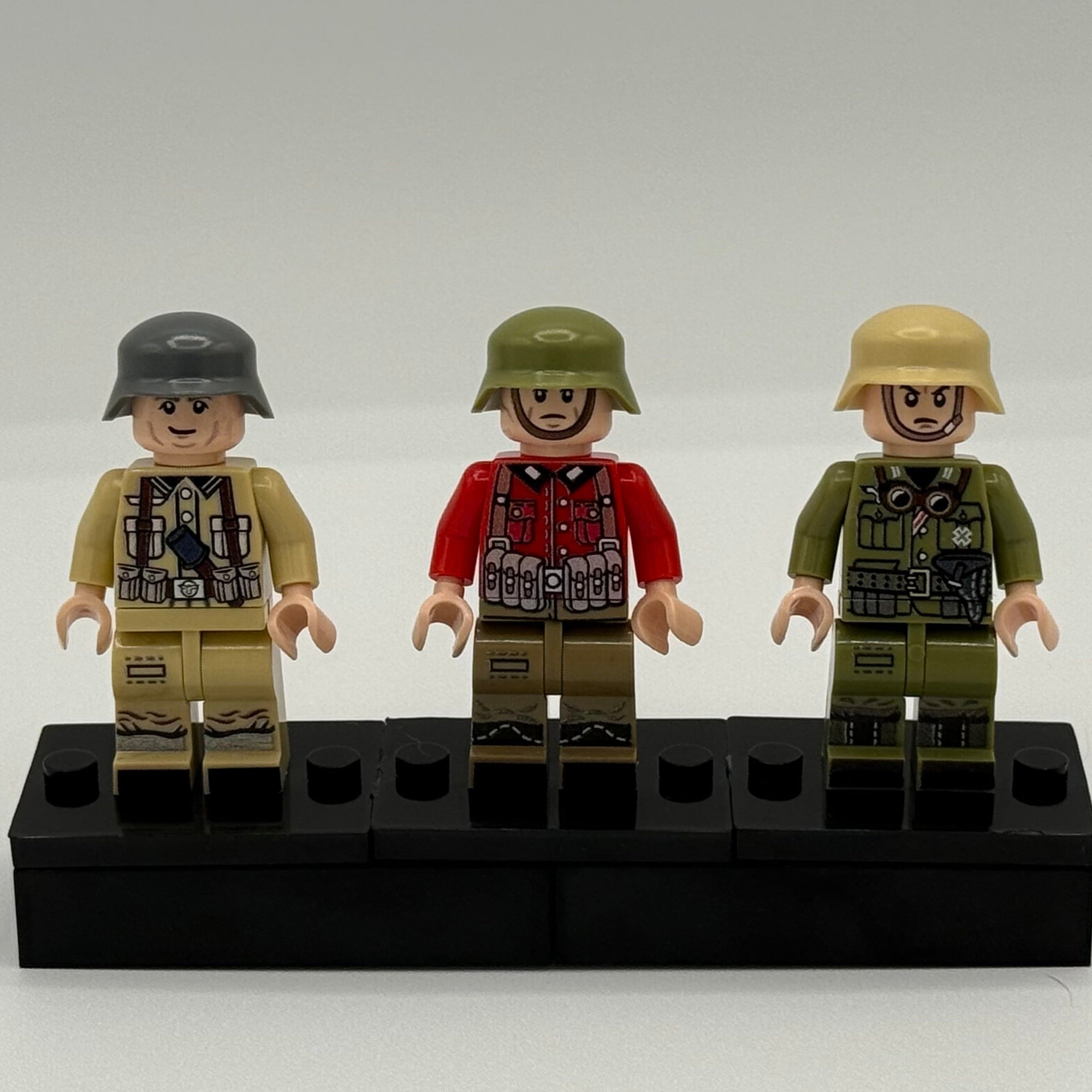 3 Military Fighter Minifigures