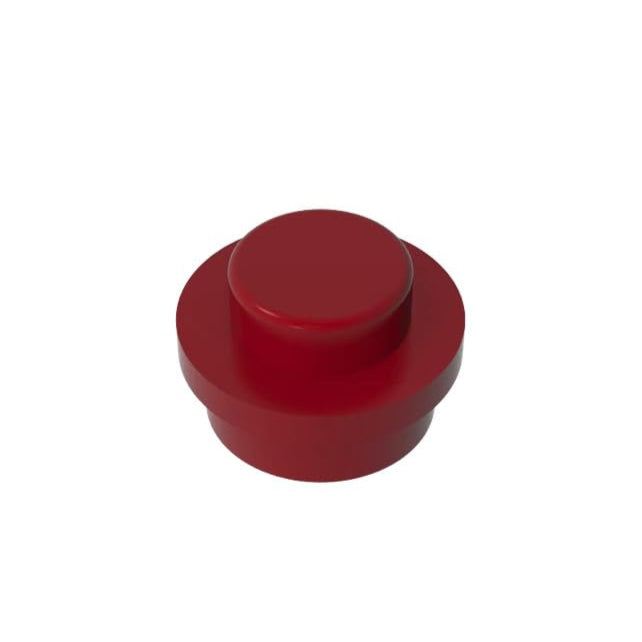 Dark Red 4073 1x1 Round Plate Brick – Choose Quantity – LEGO® Compatible Bulk Lot