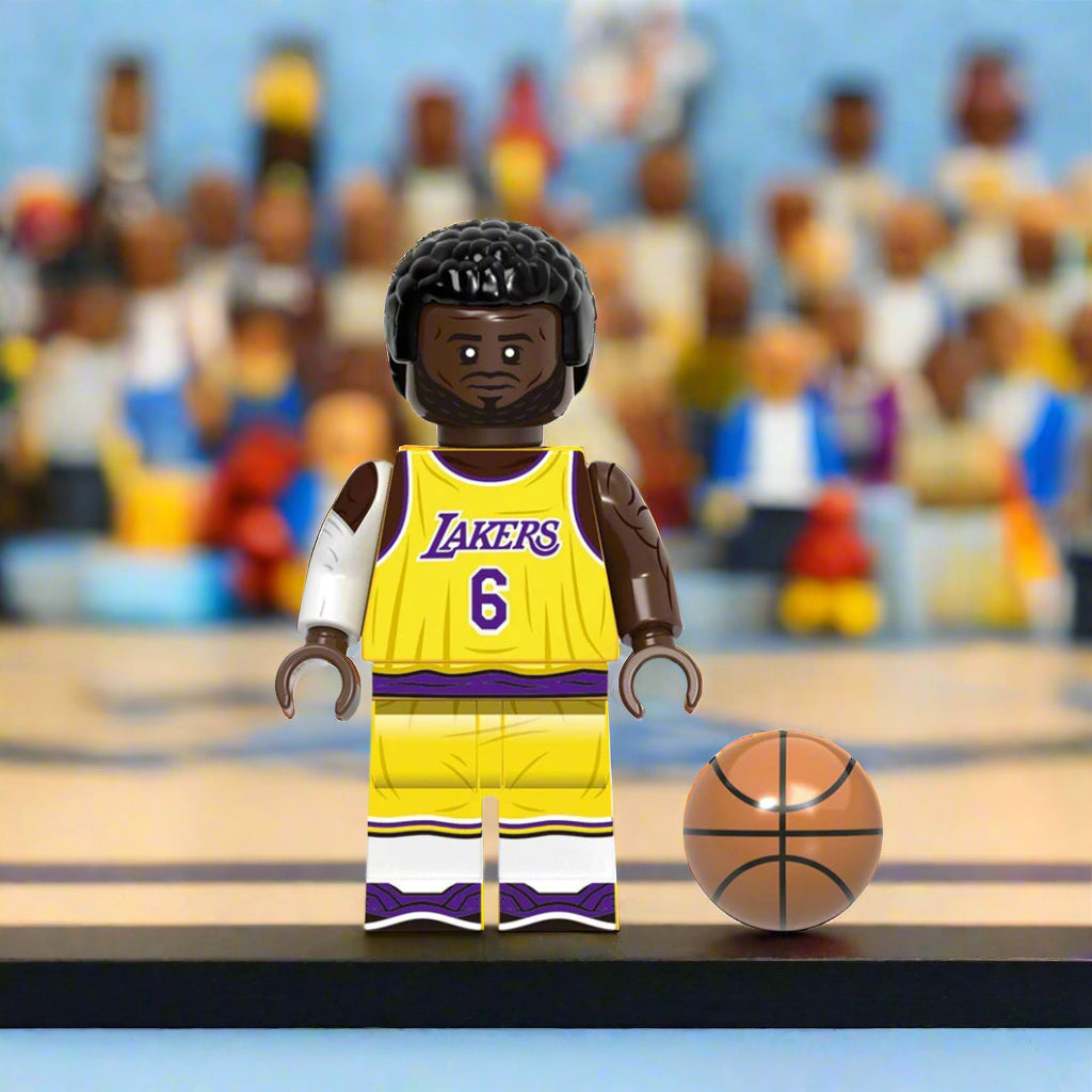 LeBron James Lakers #6 Uniform Custom Basketball Minifigure