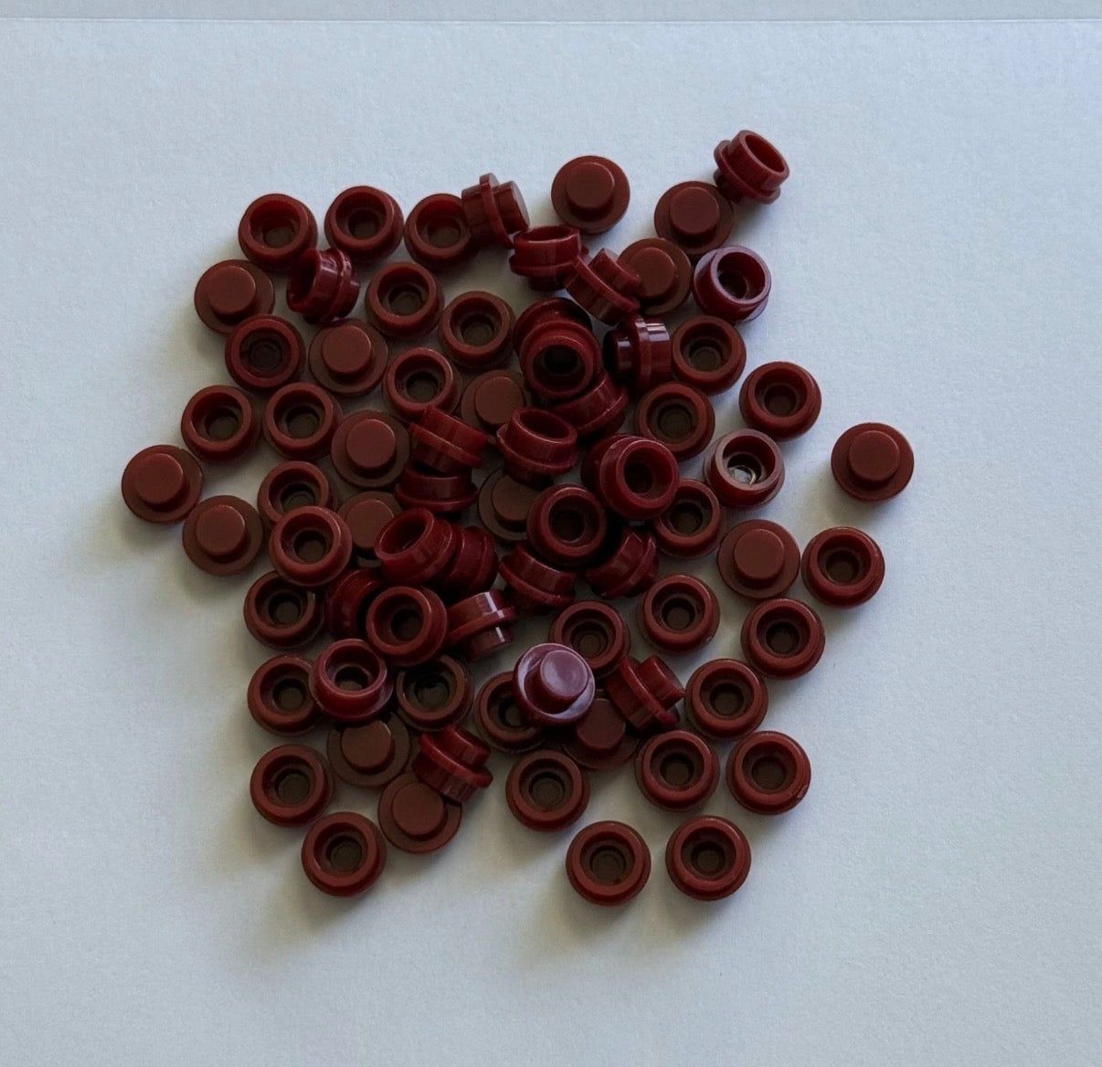 Dark Red 4073 1x1 Round Plate Brick – Choose Quantity – LEGO® Compatible Bulk Lot
