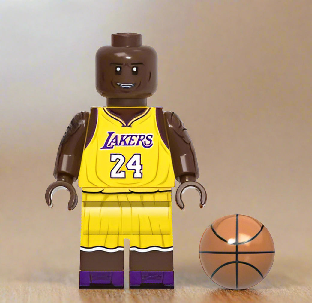 Kobe Bryant Lakers Yellow Uniform Custom Basketball Minifigure