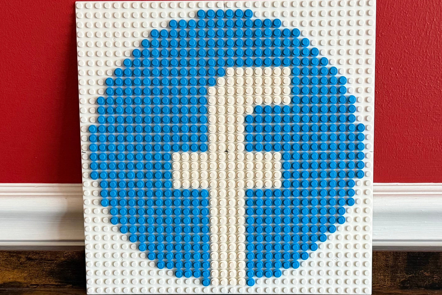Social Media Logo Pixel Art | 32x32 Brick Mosaic Wall Art | Facebook, Instagram, X, Reddit, Twitch, TikTok