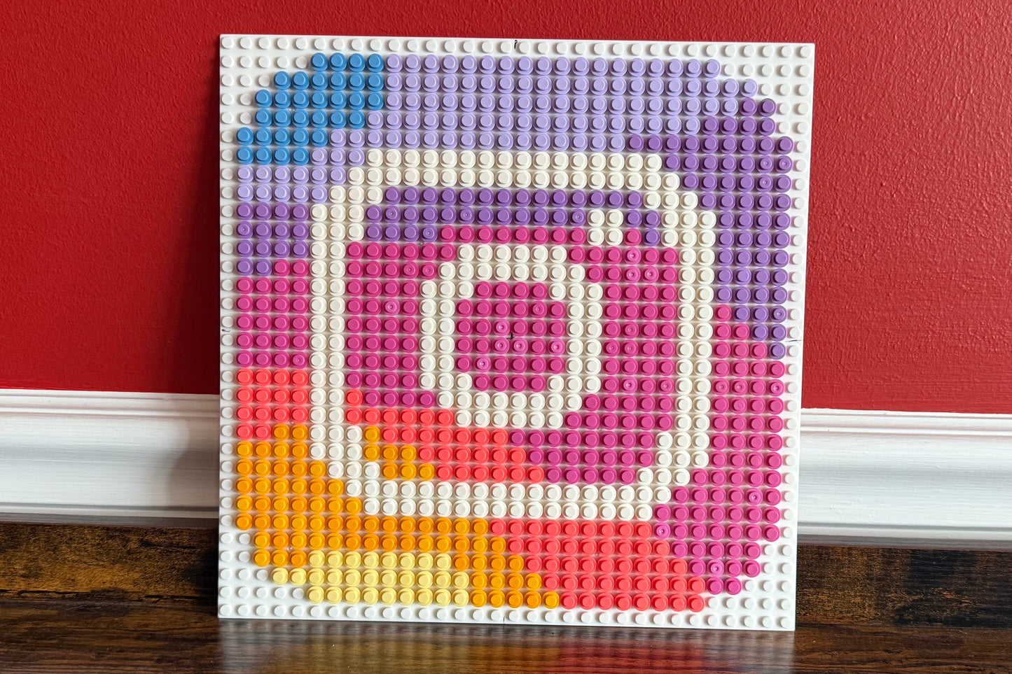 Social Media Logo Pixel Art | 32x32 Brick Mosaic Wall Art | Facebook, Instagram, X, Reddit, Twitch, TikTok
