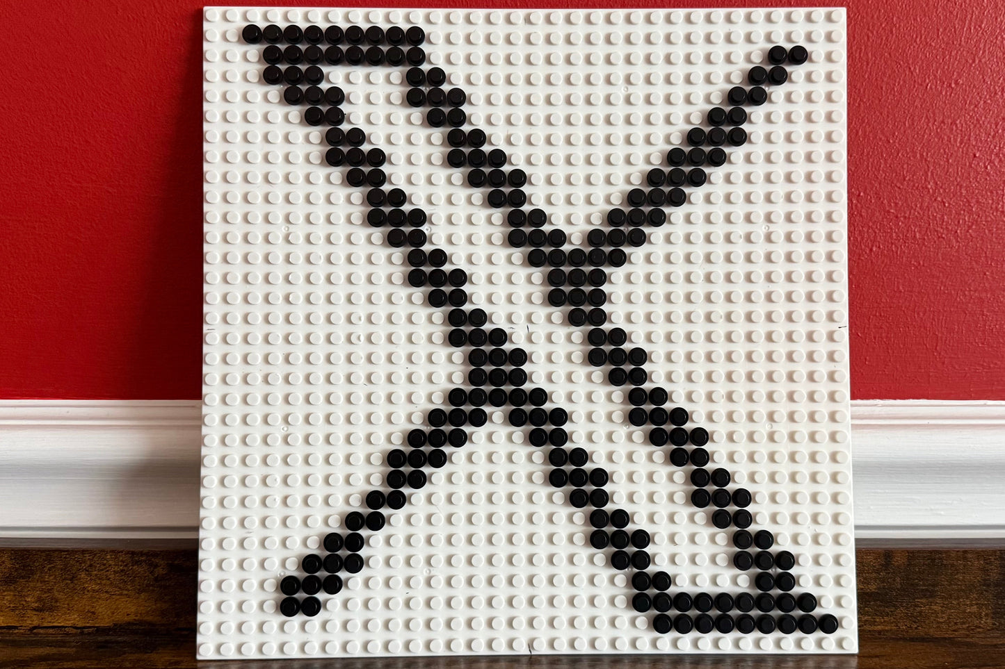 Social Media Logo Pixel Art | 32x32 Brick Mosaic Wall Art | Facebook, Instagram, X, Reddit, Twitch, TikTok