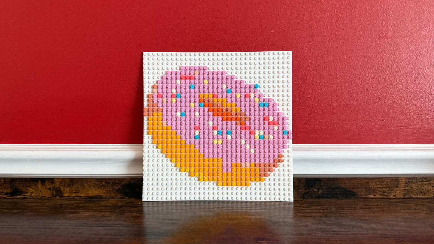 π© Pixel Art Donut β LEGO-Compatible Build (32x32 Studs)