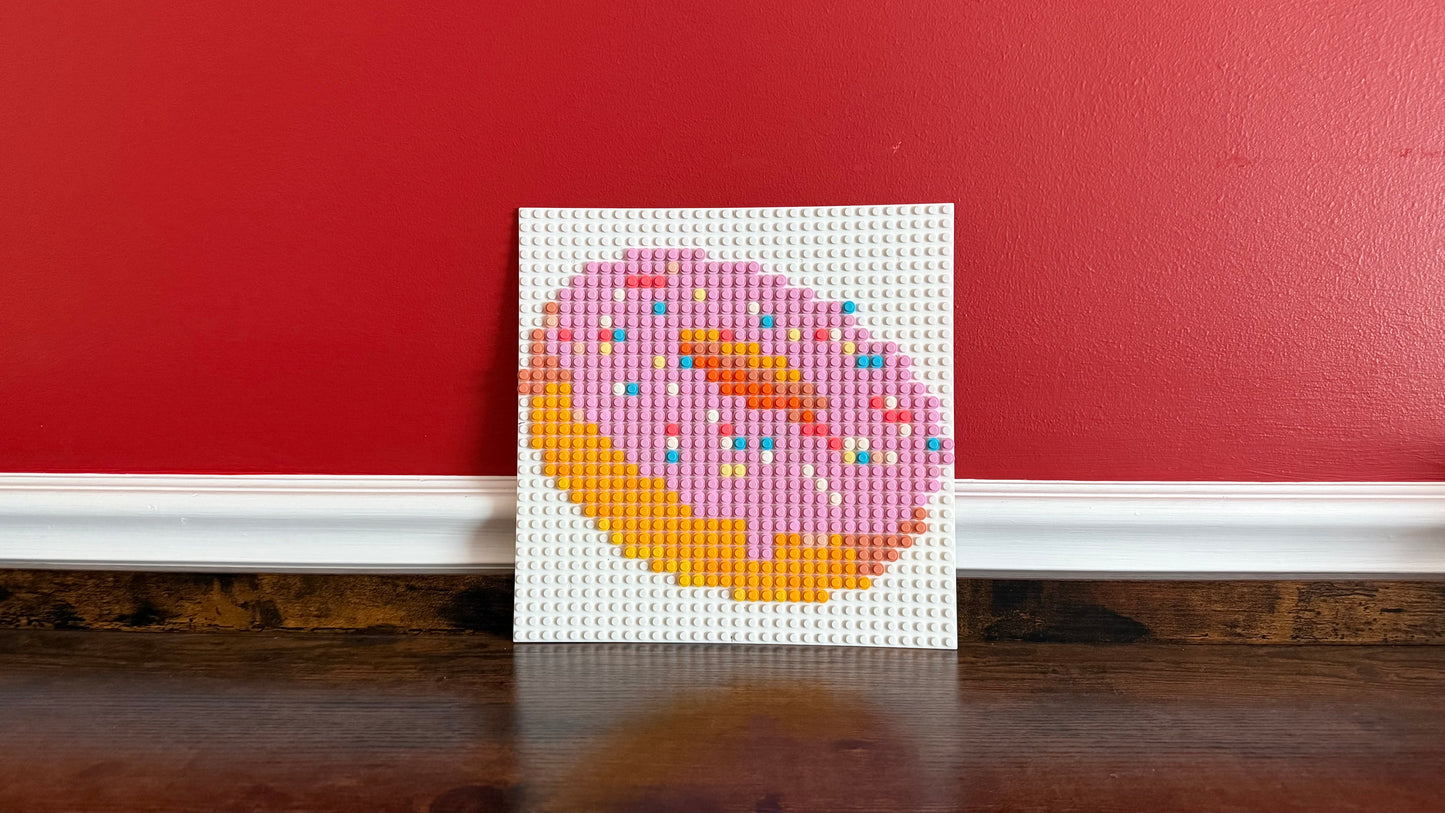 π© Pixel Art Donut β LEGO-Compatible Build (32x32 Studs)