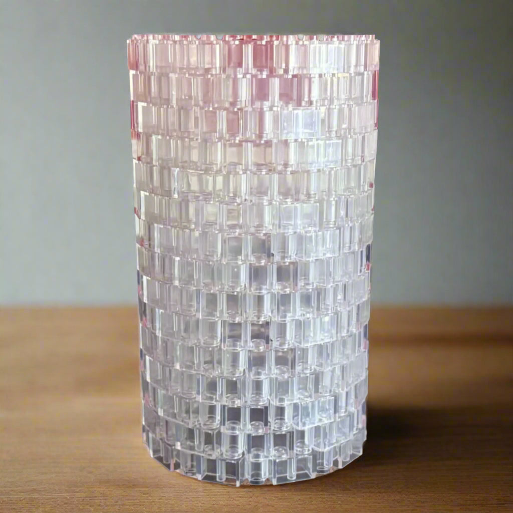 Transparent Modular Vase – Built with LEGO®-Compatible Bricks