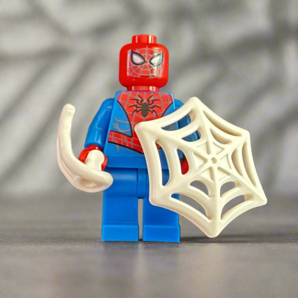 Classic Spiderman Minifigure with Web Accessories