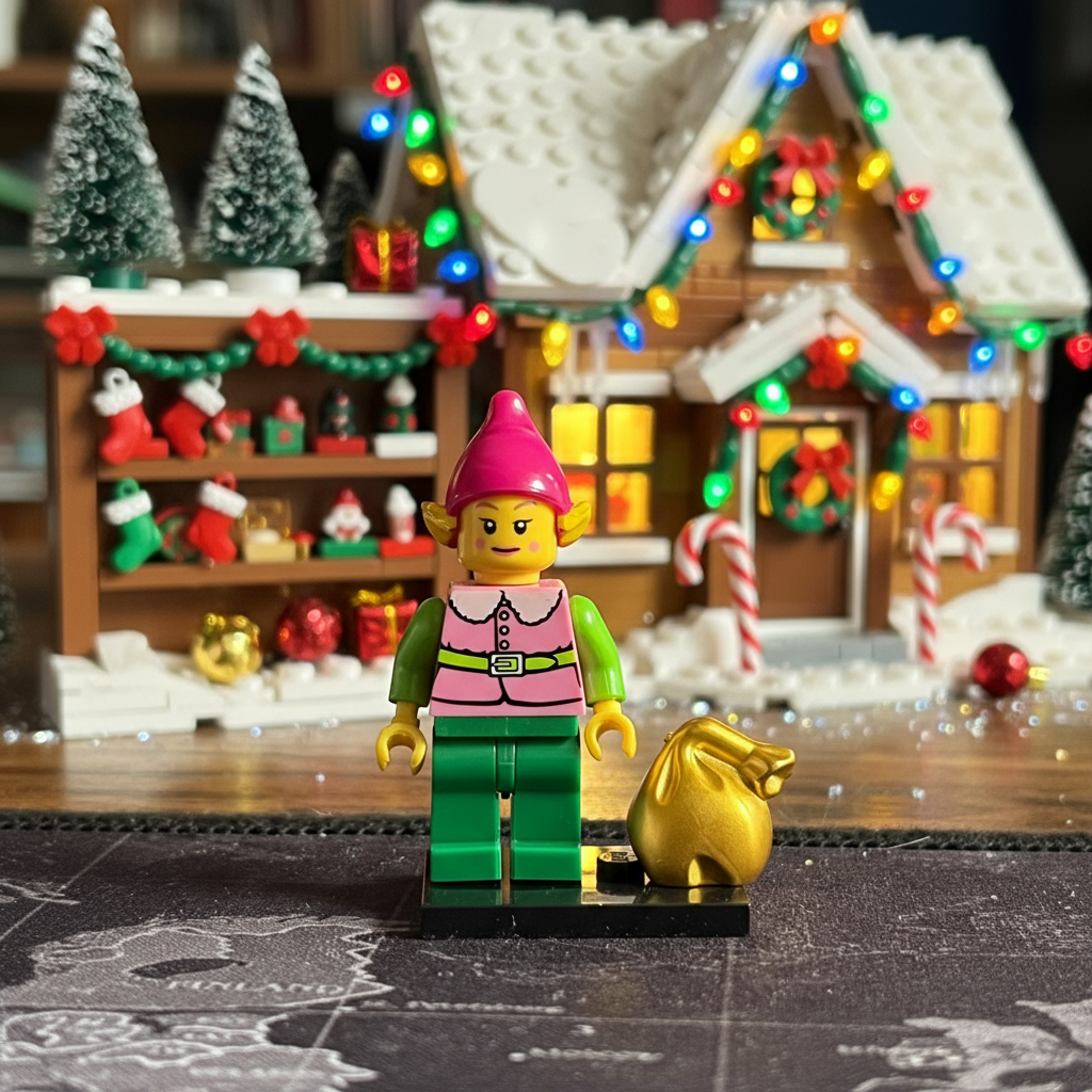 Peppermint Penny Minifigure - Holiday Minifigure