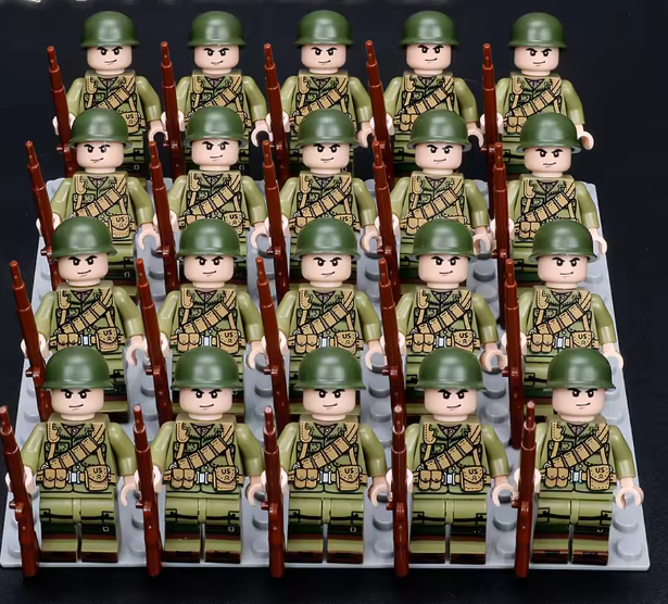 WWII Army Soldier Minifigure