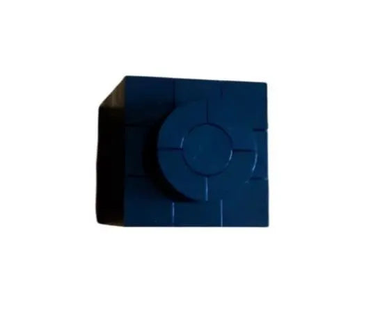 LEGO-Compatible Brick Replica | 6x Upscaled 1x1 Brick | Black Display Brick | Oversized LEGO Decor Piece