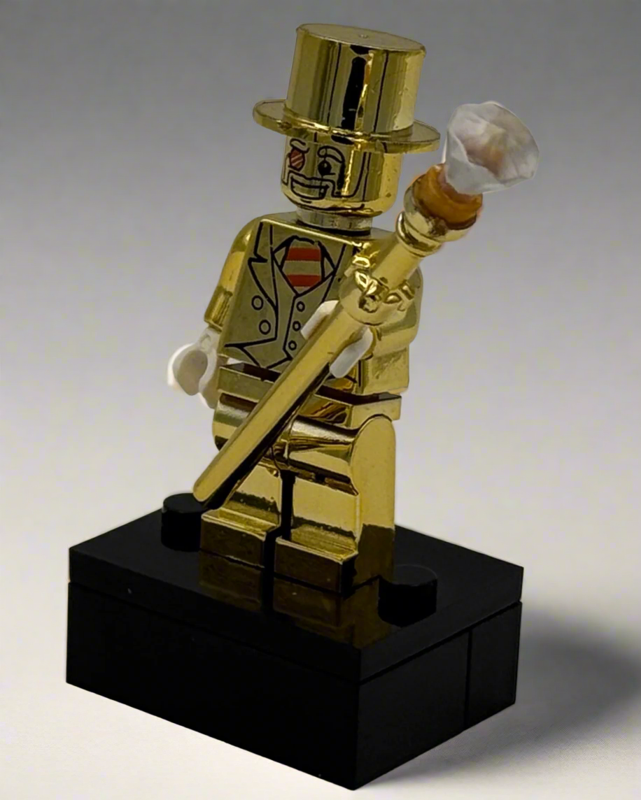 Golden Monopoly Money Man Custom Minifigure