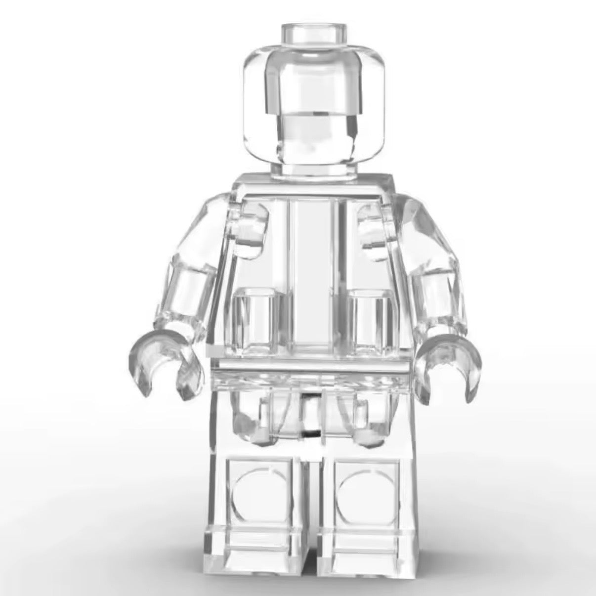 Set of 12 Transparent Minifigures – Clear Minifigs (Adult Builds & Display-Grade)