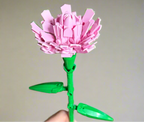 Carnation Flower Building Kit – Lego-Compatible Brick Set