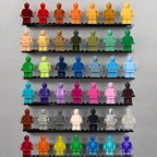Monochrome Custom Minifigures – 40+ Vibrant Colors!