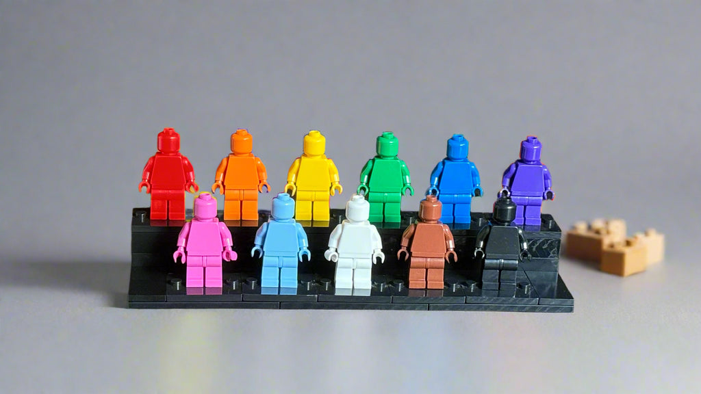 Pride Tribute Set - 11 Custom Monochrome Figures  – Brick Compatible Minifigures