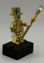 Golden Monopoly Money Man Custom Minifigure