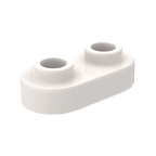 1×2 Rounded Plate w/ Open Stud – Pack of 10 – LEGO® Compatible – Choose Color