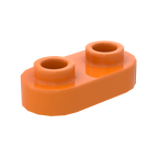1×2 Rounded Plate w/ Open Stud – Pack of 10 – LEGO® Compatible – Choose Color