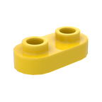 1×2 Rounded Plate w/ Open Stud – Pack of 10 – LEGO® Compatible – Choose Color