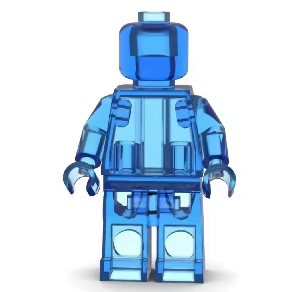 Set of 12 Transparent Minifigures – Clear Minifigs (Adult Builds & Display-Grade)