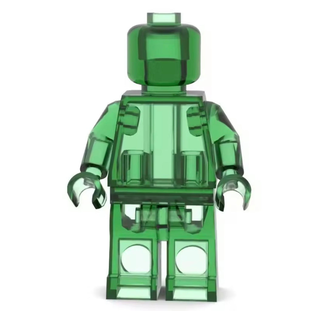 Set of 12 Transparent Minifigures – Clear Minifigs (Adult Builds & Display-Grade)