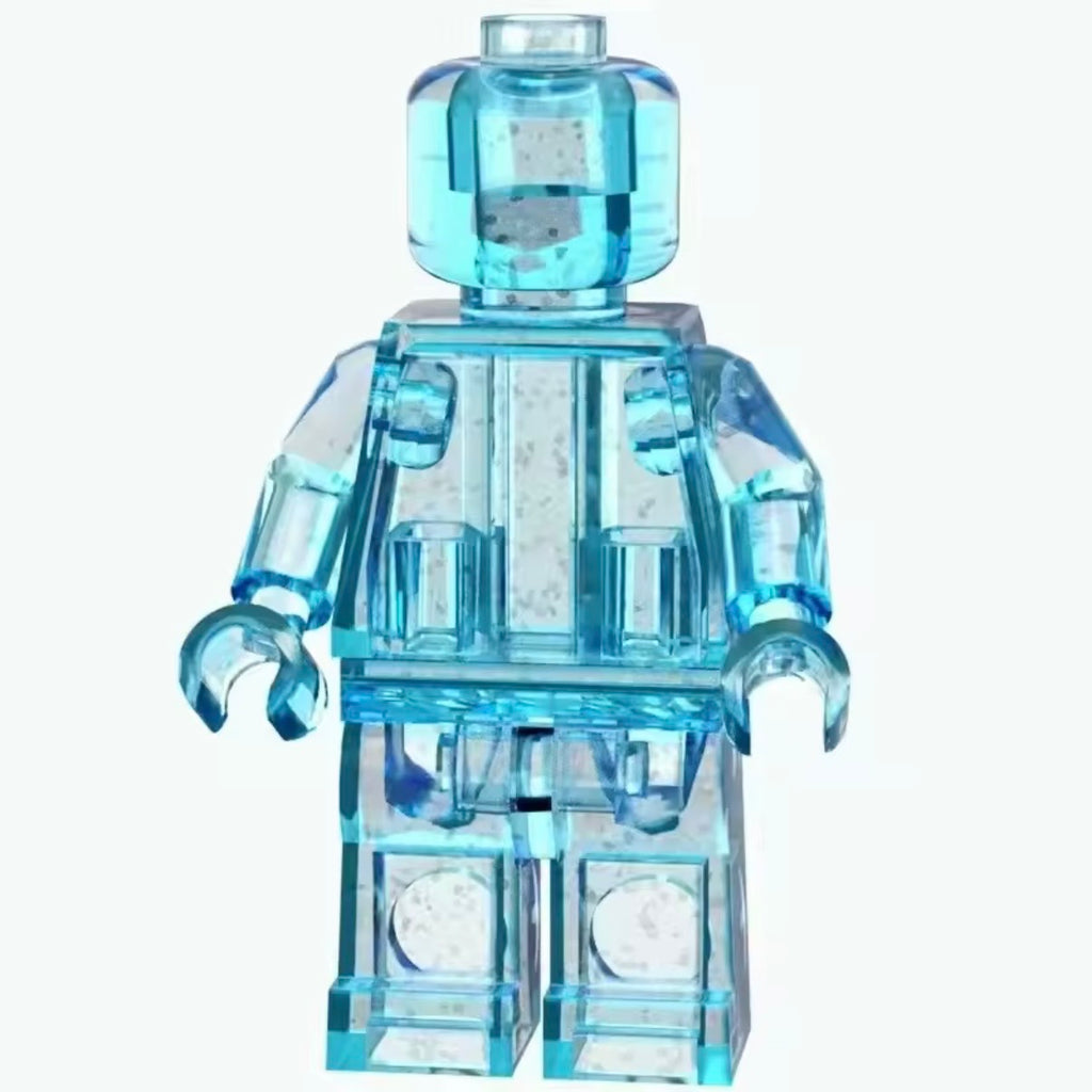 Set of 12 Transparent Minifigures – Clear Minifigs (Adult Builds & Display-Grade)