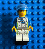Female Racer with Dodge Logo Minifigure