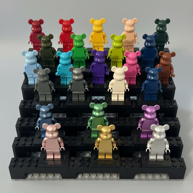 Bearbrick Monochrome Bear Minifigures – 20+ Vibrant Colors!