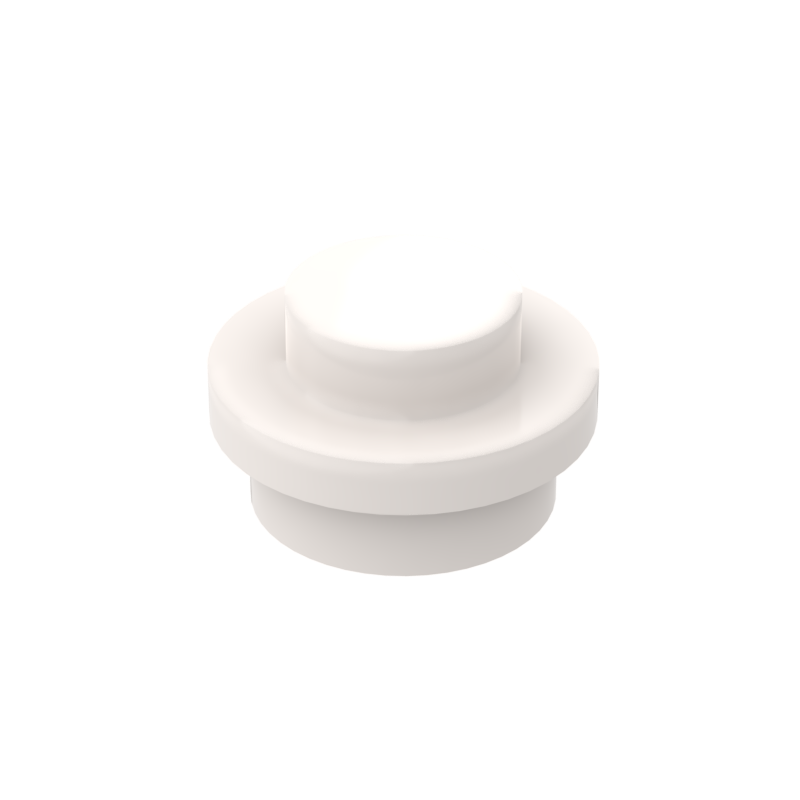 White 4073 1x1 Round Plate Brick – Choose Quantity – LEGO® Compatible Bulk Lot