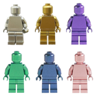 Monochrome Metallic Minifigure