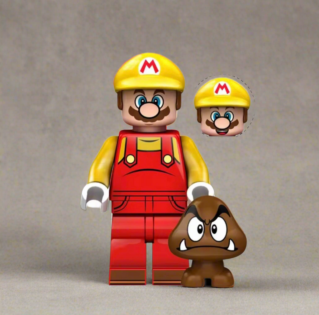 Builder Mario Minifigure