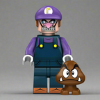 Waluigi Minifigure
