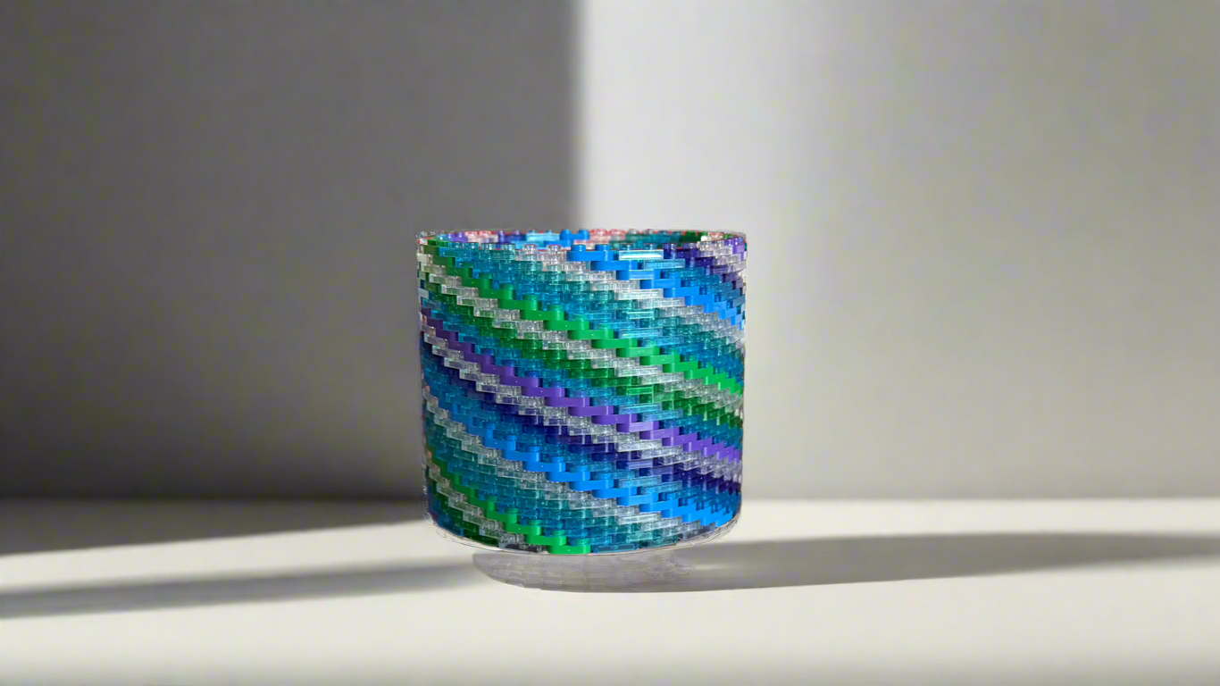 Cool Colored Modular Vase – Built with LEGO®-Compatible Bricks