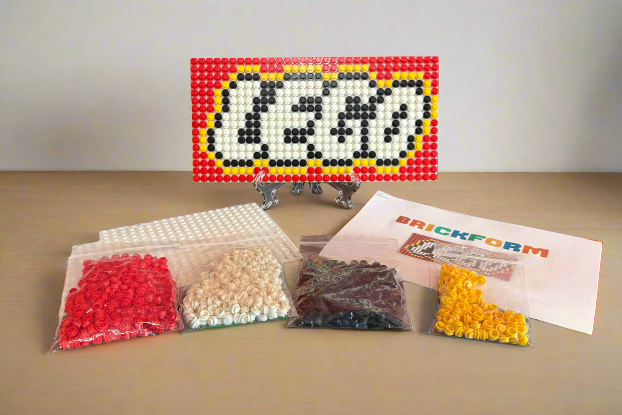 Build-It-Yourself LEGO Logo Sign Kit – 16x32 Studs | Includes Baseplate, Bricks & Instructions