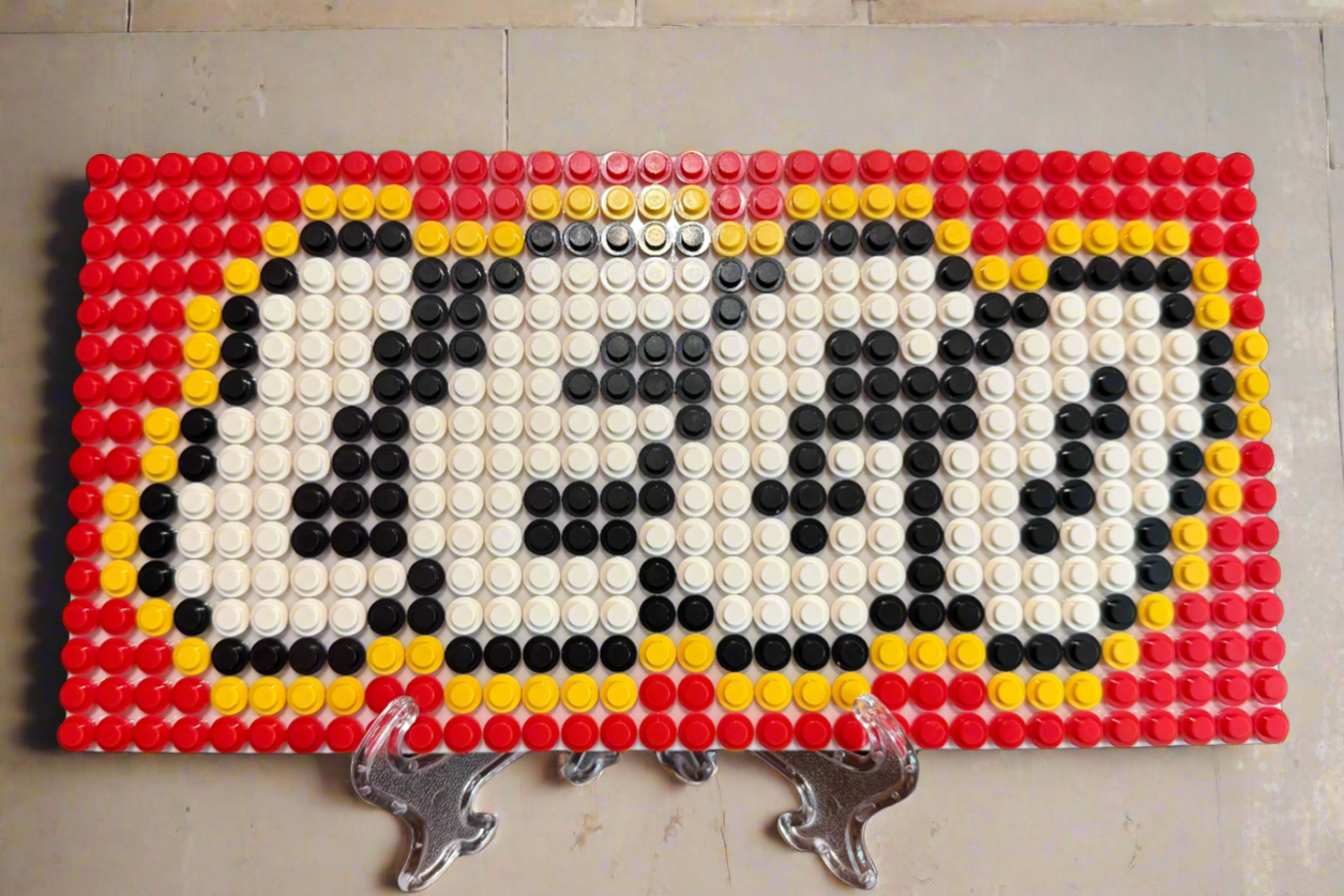 Build-It-Yourself LEGO Logo Sign Kit – 16x32 Studs | Includes Baseplate, Bricks & Instructions